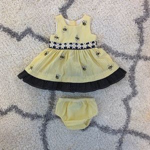 EUC Yellow Rare Editions Dress with Bloomers!